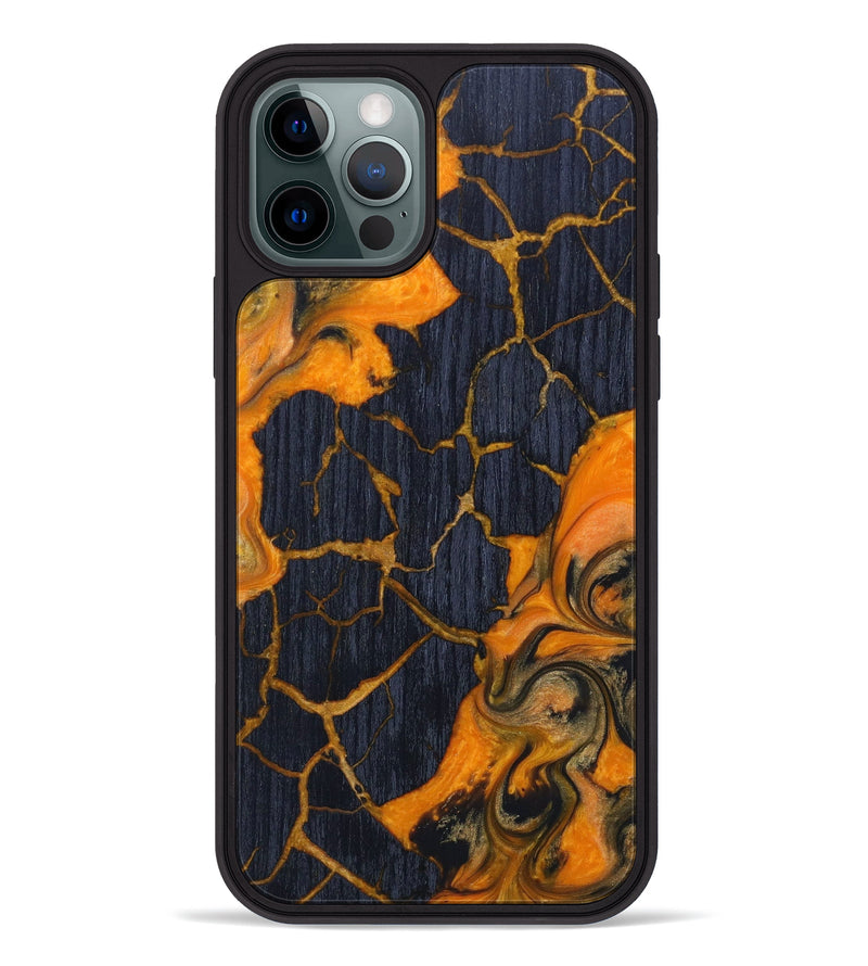 iPhone 12 Pro Wood+Resin Phone Case - Anthony (Lava, 624940)
