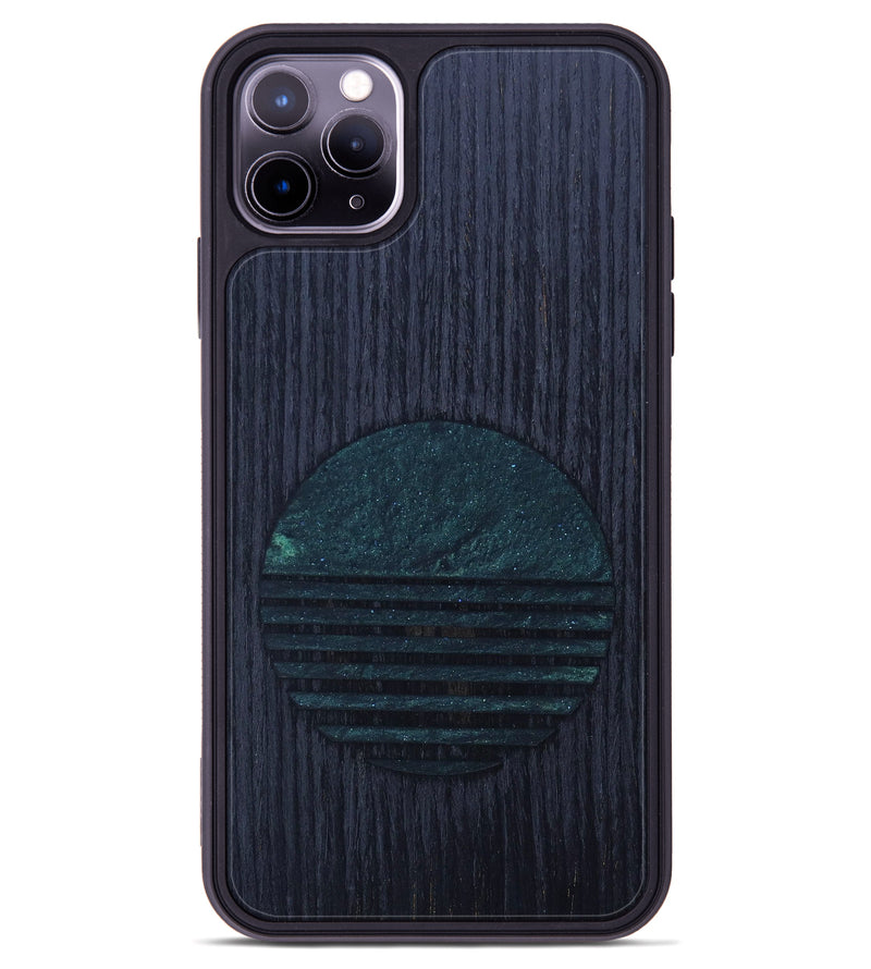 iPhone 11 Pro Max Wood+Resin Phone Case - Justin (Retro, 634504)