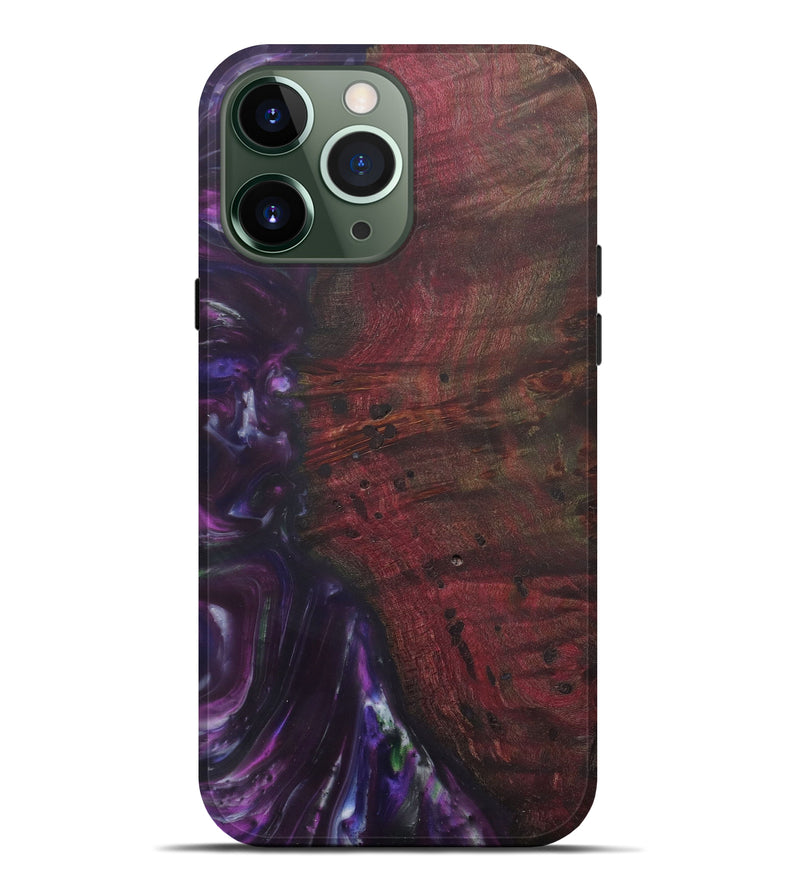 iPhone 13 Pro Max Wood+Resin Live Edge Phone Case - Juliana (Purple, 580685)