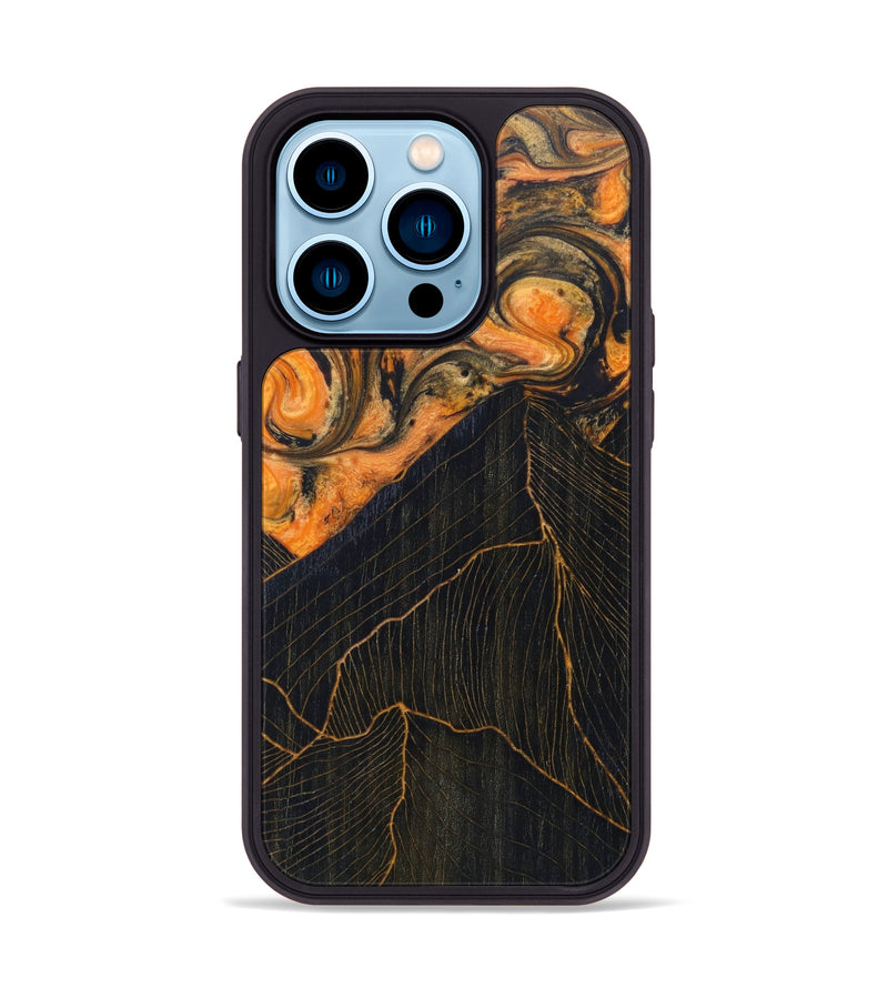 iPhone 14 Pro Wood+Resin Phone Case - Alana (Lava, 624895)