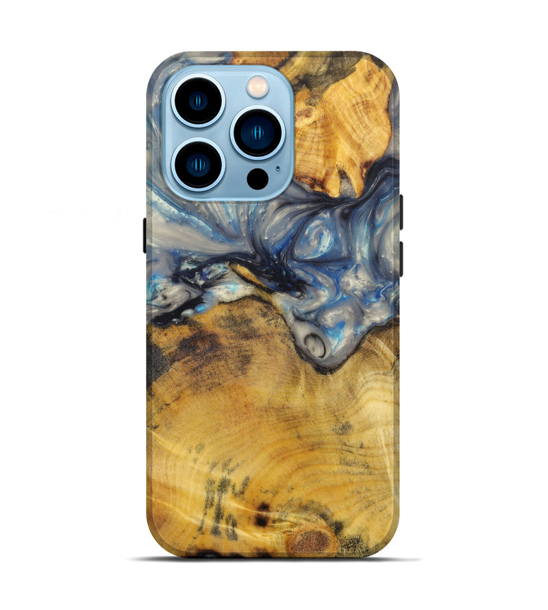 iPhone 14 Pro Wood+Resin Live Edge Phone Case - Karl (Artist Pick, 636205)