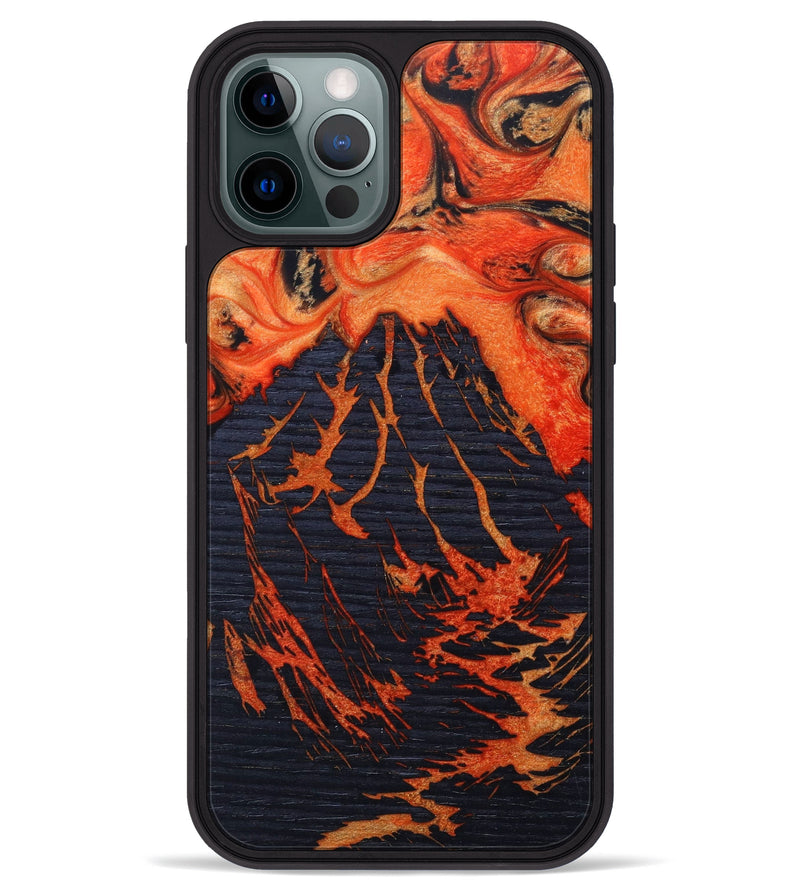 iPhone 12 Pro Max Wood+Resin Phone Case - Selena (Lava, 626062)