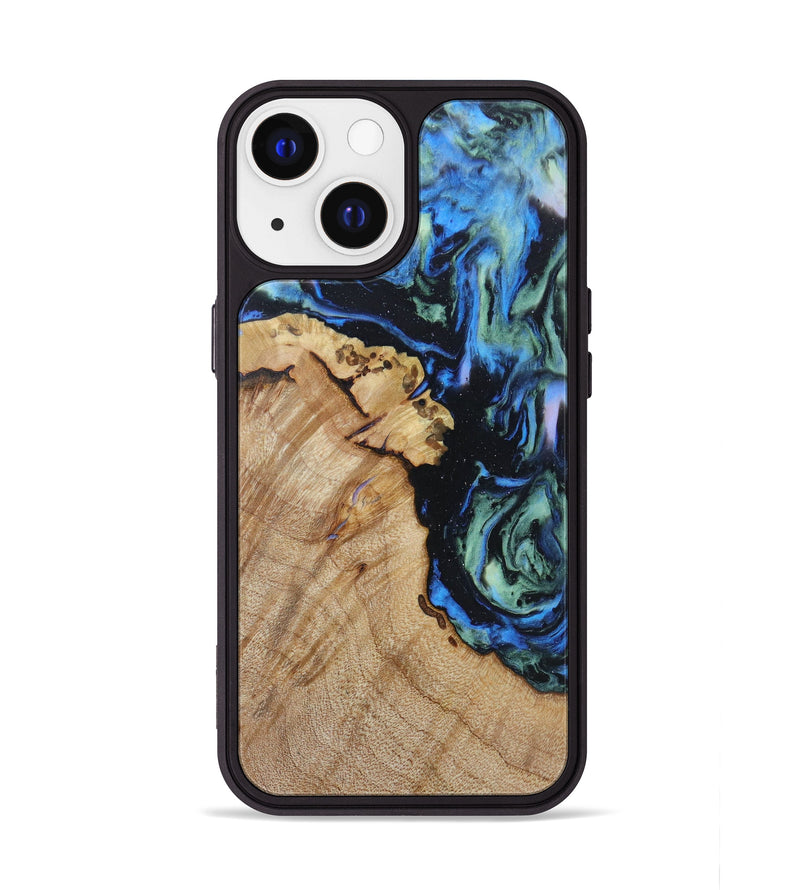 iPhone 13 Wood+Resin Phone Case - Lane (Aurora, 618498)