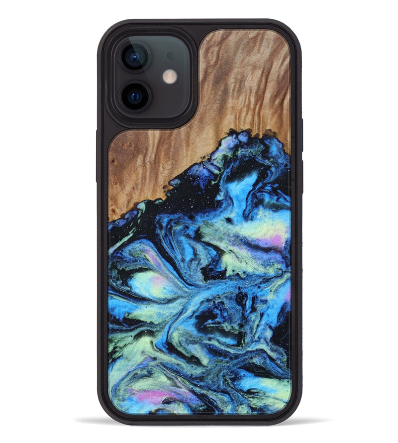 iPhone 12 Wood+Resin Phone Case - Jayla (Aurora, 617633)