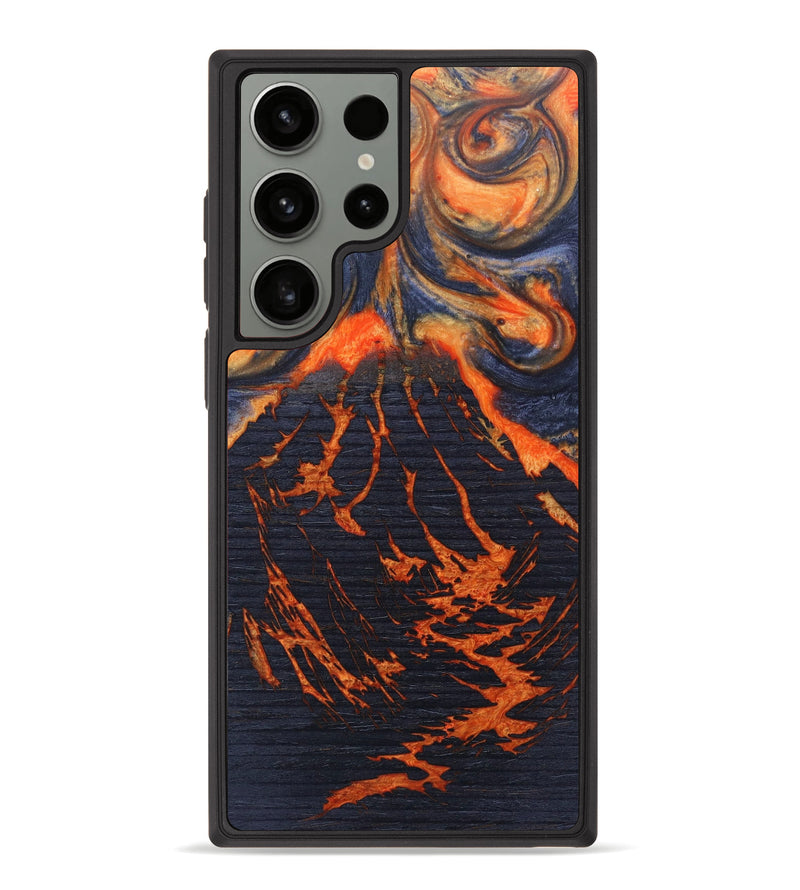 Galaxy S23 Ultra Wood+Resin Phone Case - Yurem (Lava, 627534)