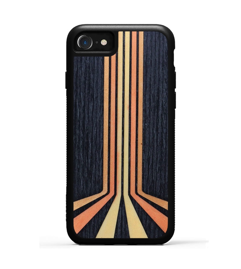 iPhone SE Wood+Resin Phone Case - Wileen (Retro, 634159)