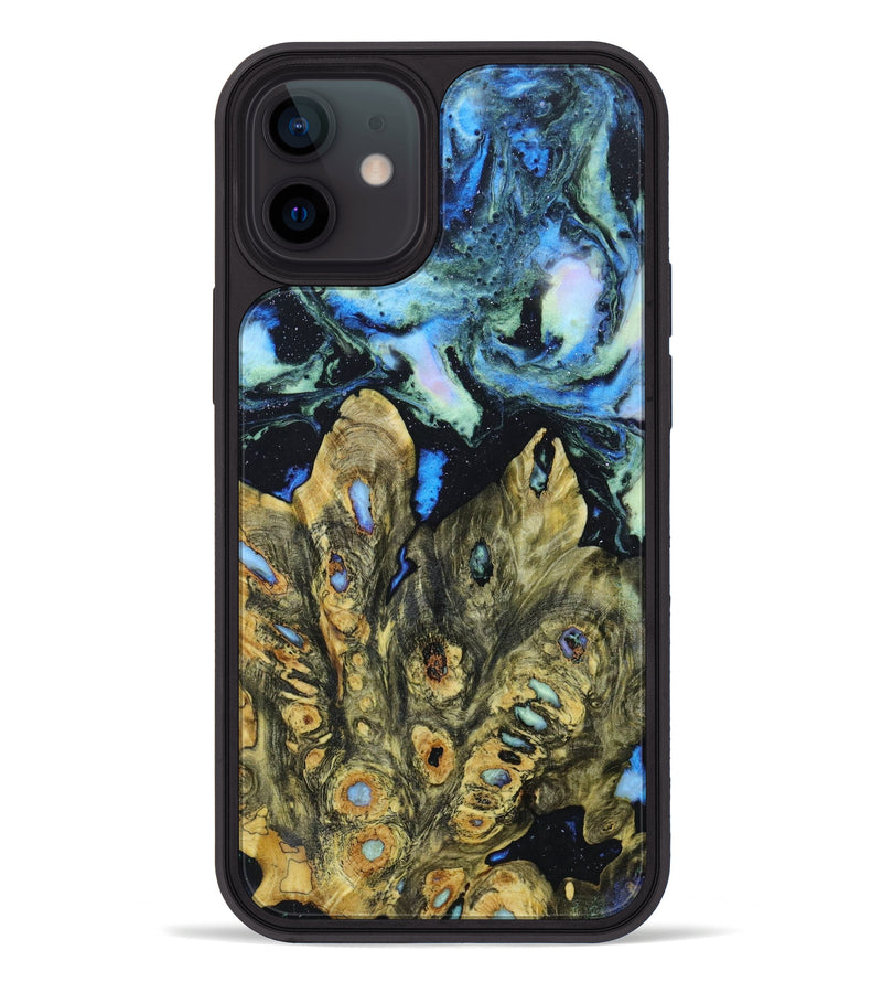 iPhone 12 Wood+Resin Phone Case - Kendall (Aurora, 618558)