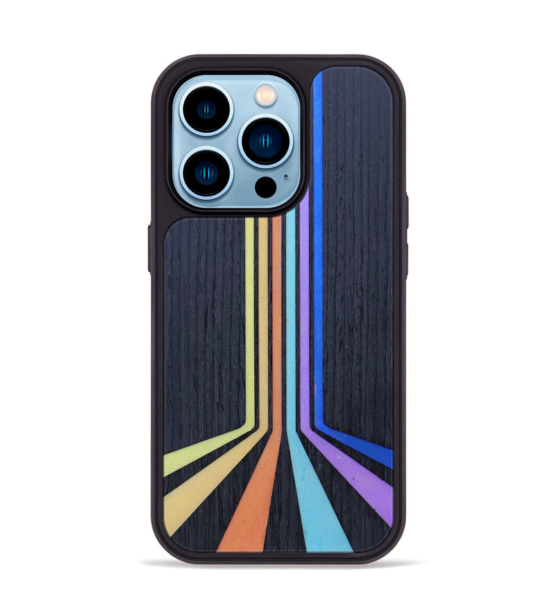 iPhone 14 Pro Wood+Resin Phone Case - Dhawal (Retro, 634082)