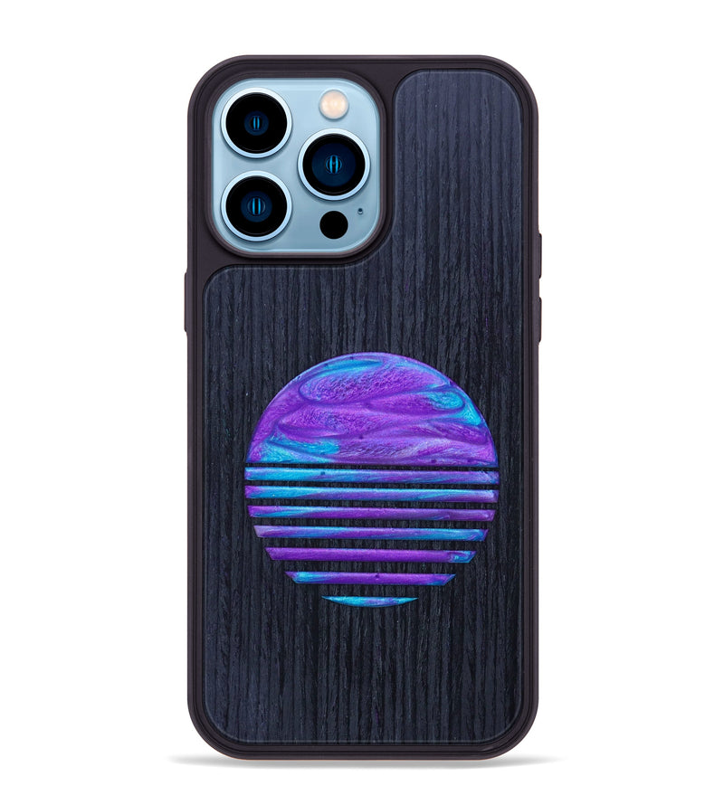 iPhone 14 Pro Max Wood+Resin Phone Case - Lucile (Retro, 634501)