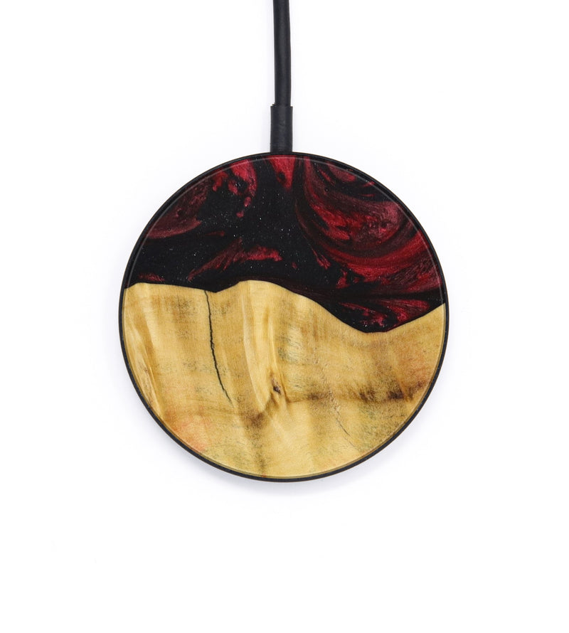 Circle Wood+Resin Wireless Charger - Willis (Red, 644452)
