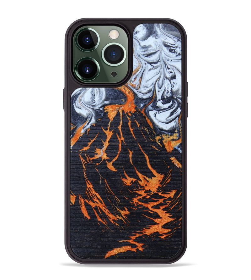 iPhone 13 Pro Max Wood+Resin Phone Case - Nash (Lava, 627154)