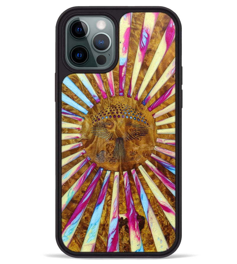 iPhone 12 Pro Max Wood+Resin Phone Case - Diana (Retro, 634815)