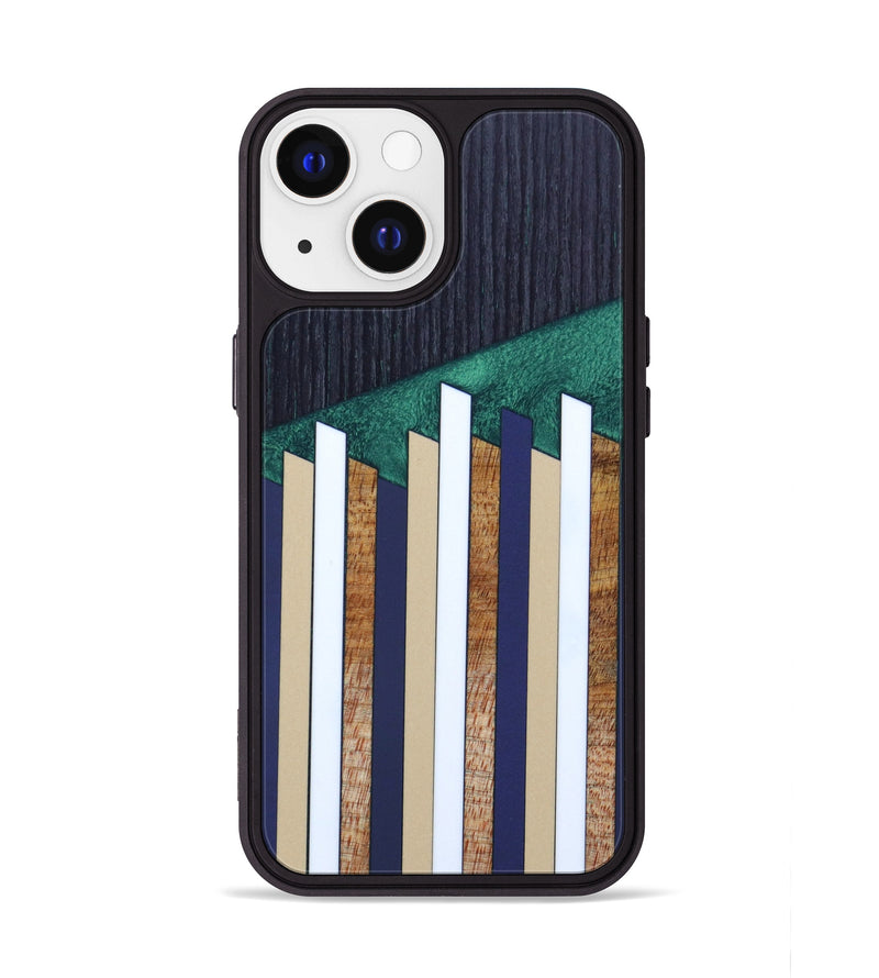 iPhone 13 Wood+Resin Phone Case - Harish (Retro, 633759)