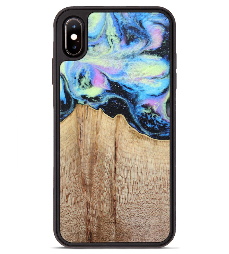 iPhone Xs Max Wood+Resin Phone Case - Rohan (Aurora, 617640)