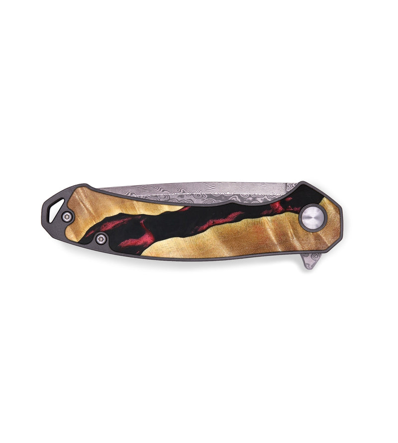 EDC Wood+Resin Pocket Knife - Madison (Red, 636510)