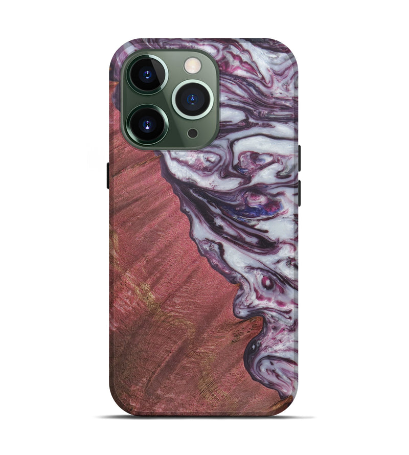 iPhone 13 Pro Wood+Resin Live Edge Phone Case - Jacinda (Purple, 571570)