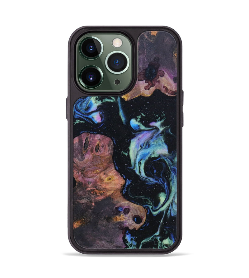 iPhone 13 Pro Wood+Resin Phone Case - Jacque (Aurora, 618510)