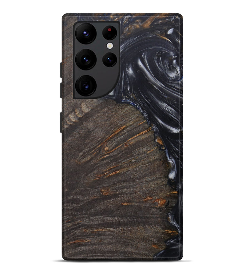 Galaxy S22 Ultra Wood+Resin Live Edge Phone Case - Thomasina (Metallic, 571515)
