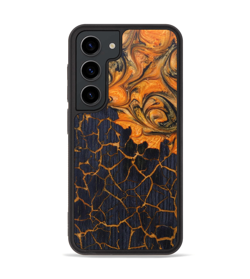 Galaxy S23 Wood+Resin Phone Case - Tricia (Lava, 625068)