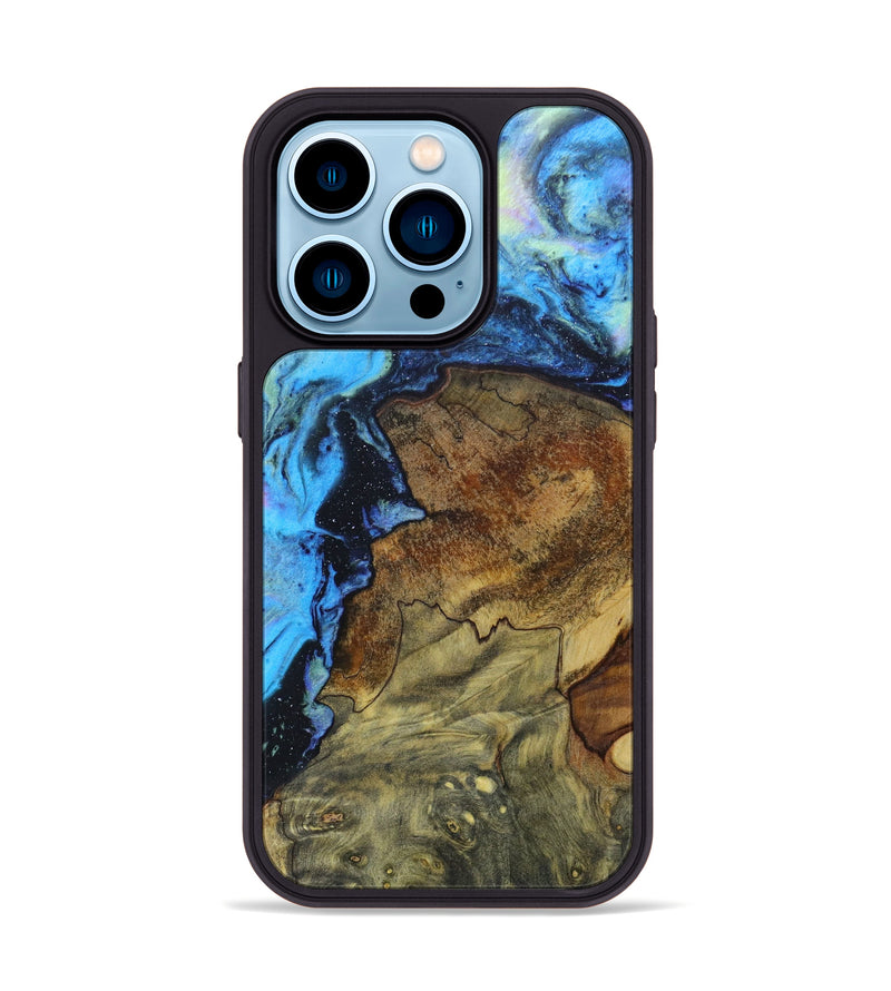 iPhone 14 Pro Wood+Resin Phone Case - Francis (Aurora, 617625)