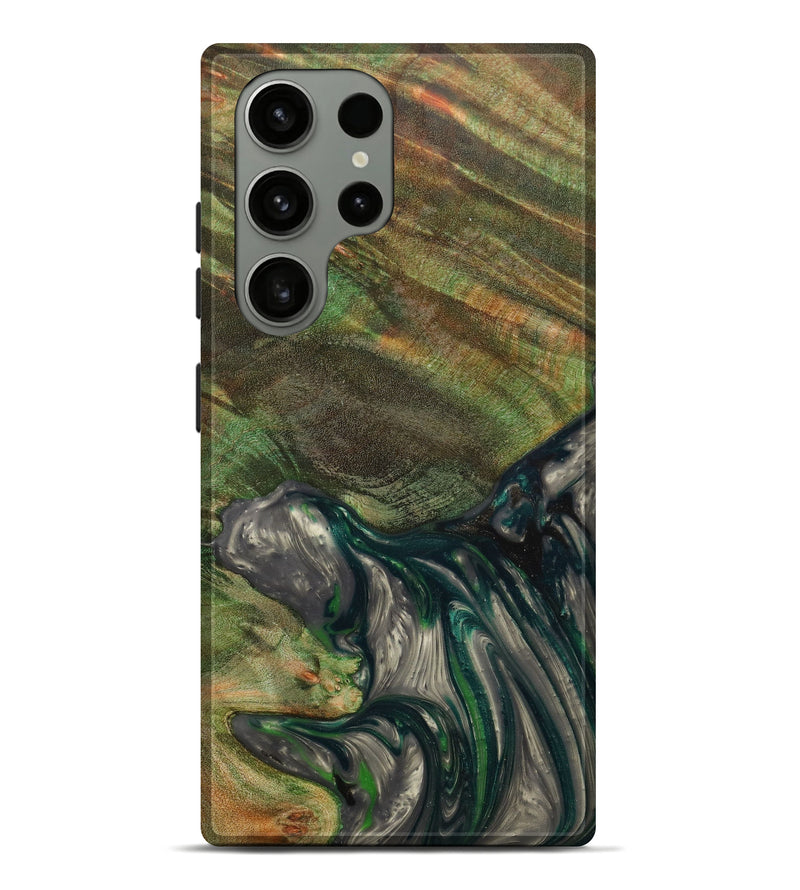 Galaxy S23 Ultra Wood+Resin Live Edge Phone Case - Irma (Green, 635953)