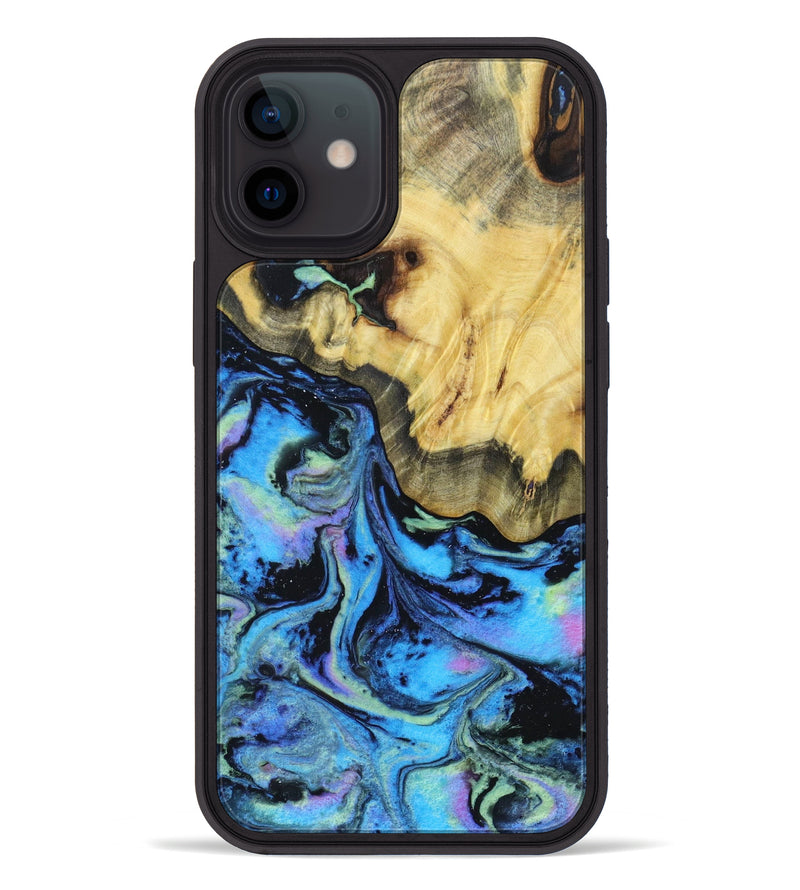 iPhone 12 Wood+Resin Phone Case - Kamryn (Aurora, 617684)