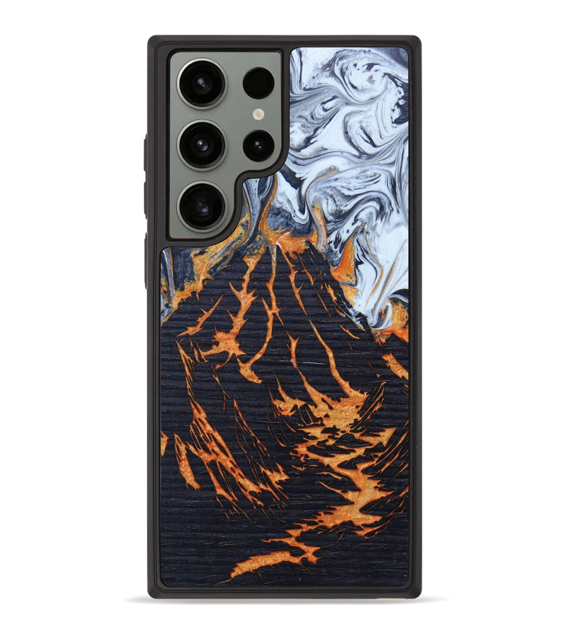 Galaxy S23 Ultra Wood+Resin Phone Case - Danelle (Lava, 627060)