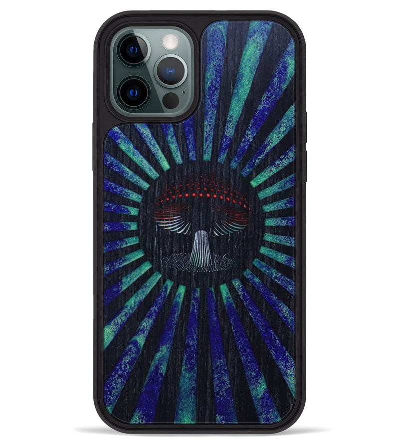 iPhone 12 Pro Max Wood+Resin Phone Case - Mariann (Retro, 634352)