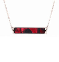 Bar ResinArt Necklace - Edee (Red, 633343)