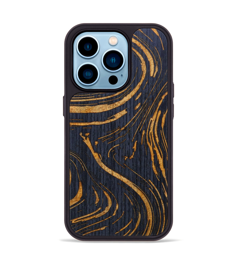 iPhone 14 Pro Wood+Resin Phone Case - Quinton (Lava, 625061)