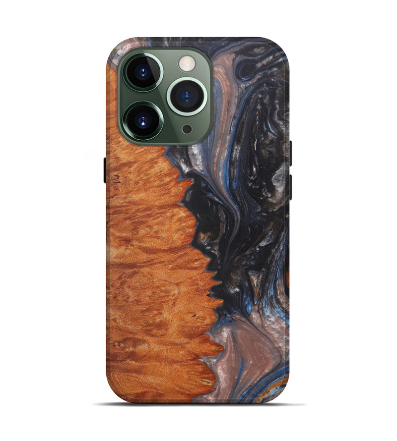 iPhone 13 Pro Wood+Resin Live Edge Phone Case - Richardson (Metallic, 577484)