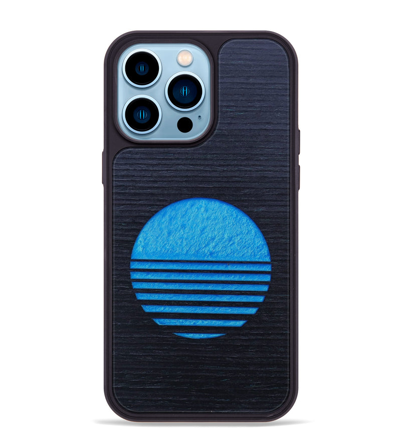 iPhone 14 Pro Max Wood+Resin Phone Case - Delbert (Retro, 634526)