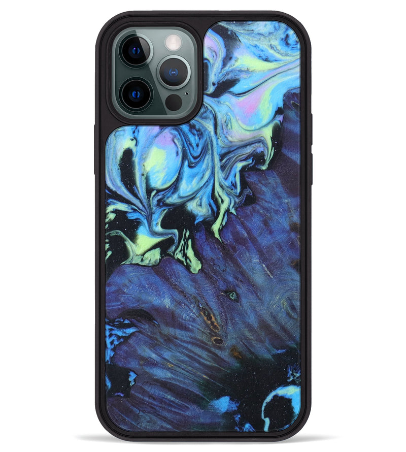 iPhone 12 Pro Max Wood+Resin Phone Case - Judie (Aurora, 617710)
