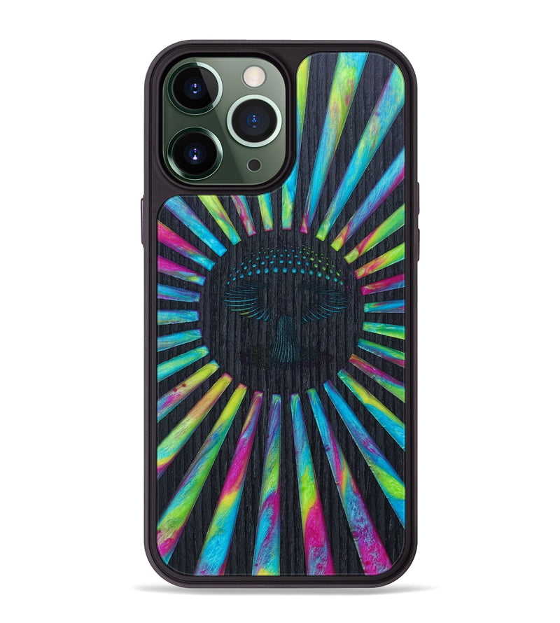 iPhone 13 Pro Max Wood+Resin Phone Case - Hailee (Retro, 634673)