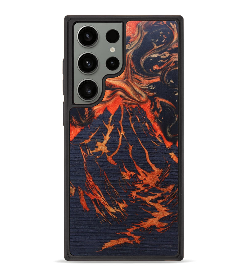 Galaxy S23 Ultra Wood+Resin Phone Case - Shaniyah (Lava, 626056)