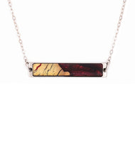 Bar Wood+Resin Necklace - Brad (Red, 637986)
