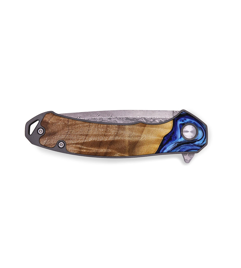 EDC Wood+Resin Pocket Knife - Dexter (Blue, 641862)