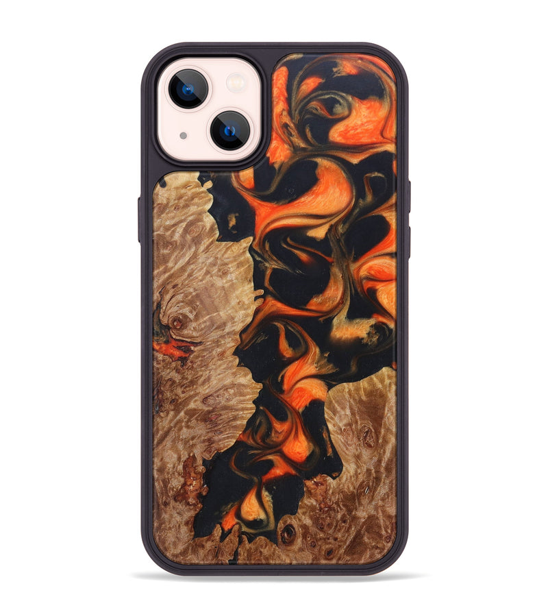 iPhone 14 Plus Wood+Resin Phone Case - Xavi (Lava, 624946)