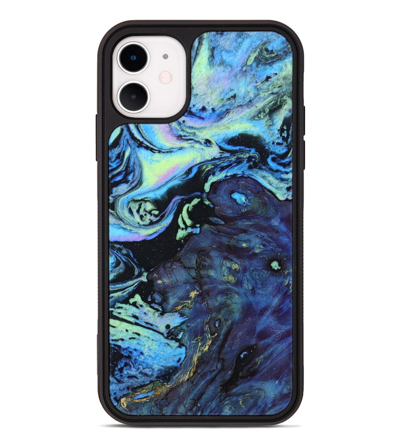 iPhone 11 Wood+Resin Phone Case - Craig (Aurora, 617652)