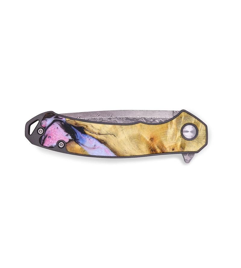 EDC Wood+Resin Pocket Knife - Gail (Purple, 637097)