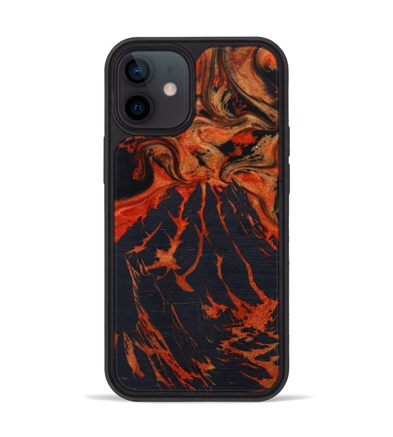 iPhone 12 mini Wood+Resin Phone Case - Farrah (Lava, 626207)