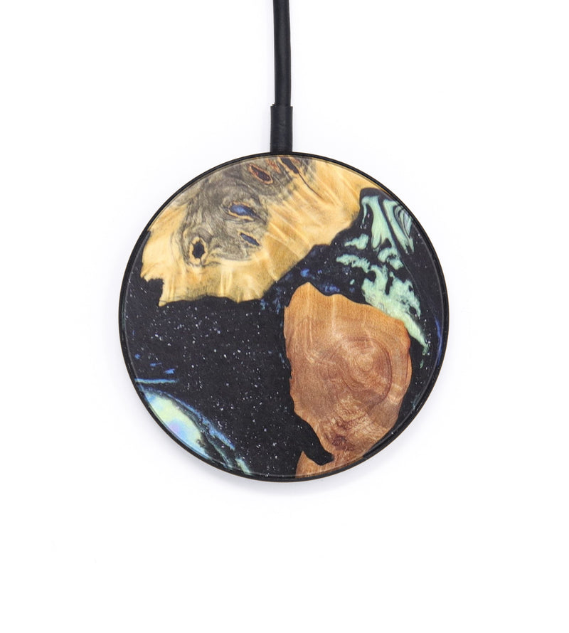 Circle Wood+Resin Wireless Charger - Calvin (Aurora, 617408)