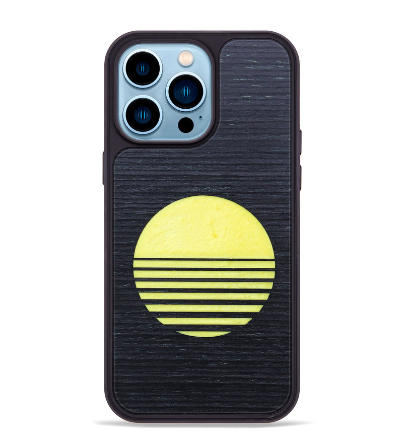 iPhone 14 Pro Max Wood+Resin Phone Case - Nash (Retro, 634706)