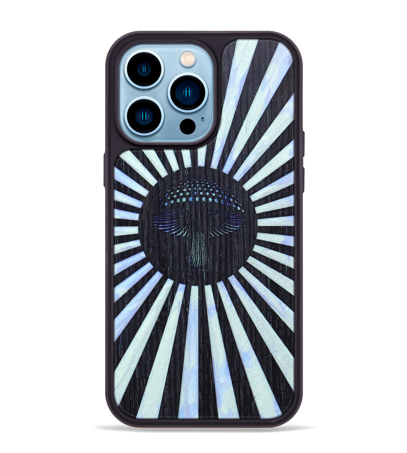 iPhone 14 Pro Max Wood+Resin Phone Case - Latasha (Retro, 636261)