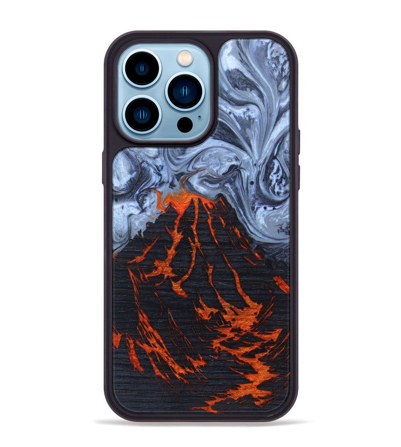 iPhone 14 Pro Max Wood+Resin Phone Case - Keily (Lava, 627573)