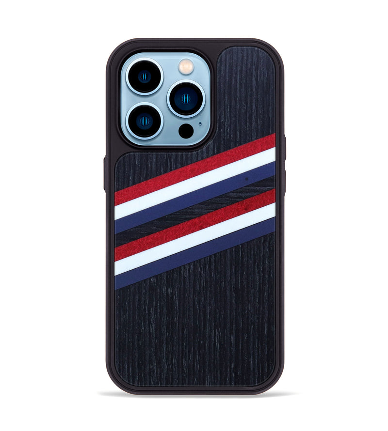 iPhone 14 Pro Wood+Resin Phone Case - Wargnier (Retro, 634171)