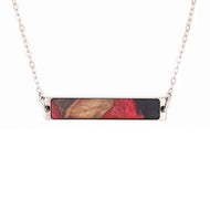 Bar Wood+Resin Necklace - Arnold (Red, 623833)