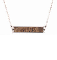 Bar Wood+Resin Necklace - Caitlynn (Buckeye Burl, 619099)