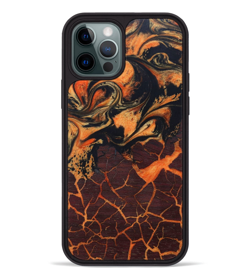 iPhone 12 Pro Wood+Resin Phone Case - Cheryl (Lava, 627097)