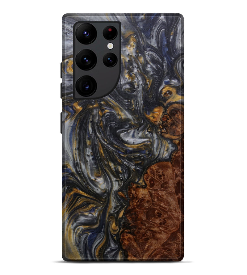 Galaxy S22 Ultra Wood+Resin Live Edge Phone Case - Audre (Metallic, 585182)